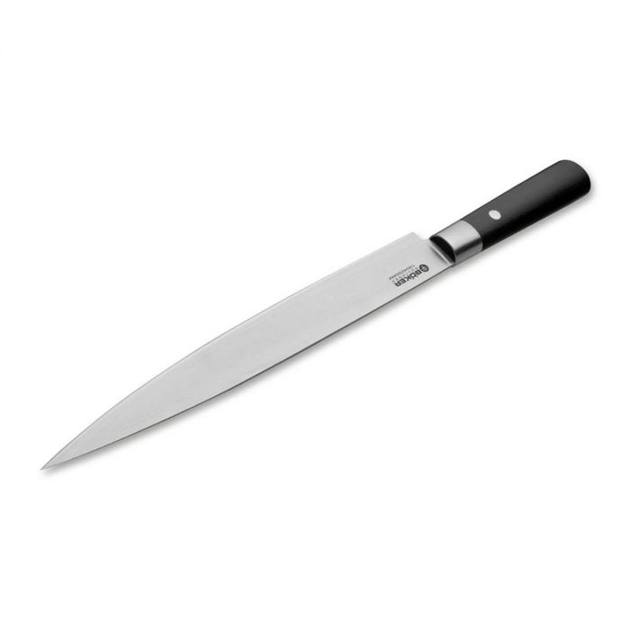 Кухонный нож Boker Damascus Black Carving Knife, сталь дамаск, рукоять дерево