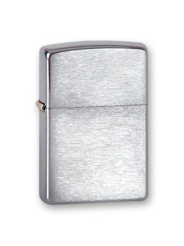 Зажигалка ZIPPO Classic с покрытием Brushed Chrome, латунь/сталь, серебро, матовая, 36x12x56 мм