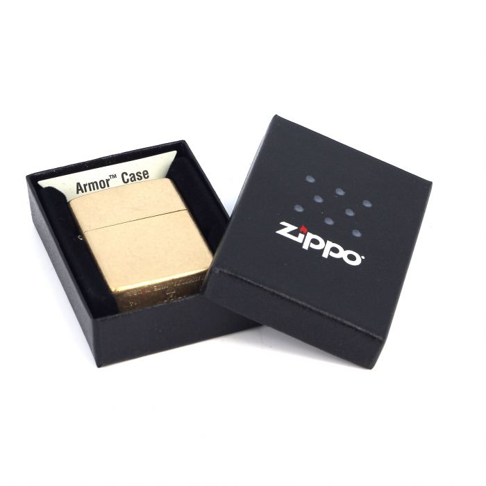 Зажигалка ZIPPO Armor, с корпусом, усиленным по технологии  Armor™, золотистый, матовая, 36х12x56 мм