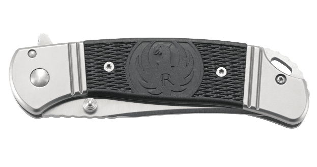 Складной нож CRKT R2302 Ruger® Knives Hollow-Point™, сталь 8Cr13MOV, рукоять из нерж. стали с накладками из термопластика