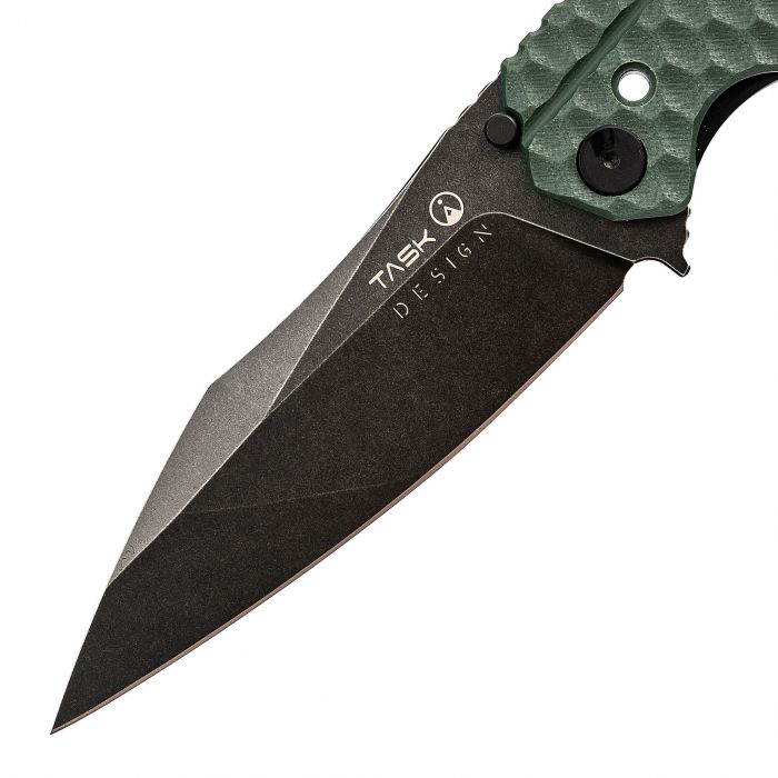 Складной нож TASKnives SPITFIRE, сталь D2 Black Stonewash, зеленый