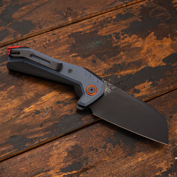 Складной нож CJRB Tigris, сталь AR-RPM9, Blue G10