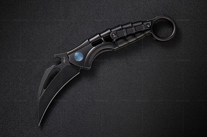 Нож складной Rikeknife Alien 2 Black, сталь N690CO, титан