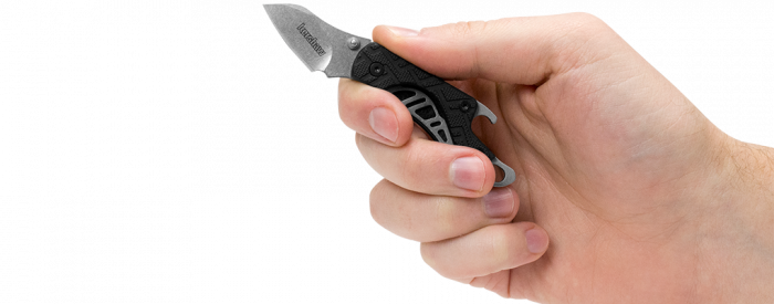 Складной нож Cinder Keychain KERSHAW 1025X Designed by Rick Hinderer, сталь 3Cr13, рукоять GFN термопластик, чёрный