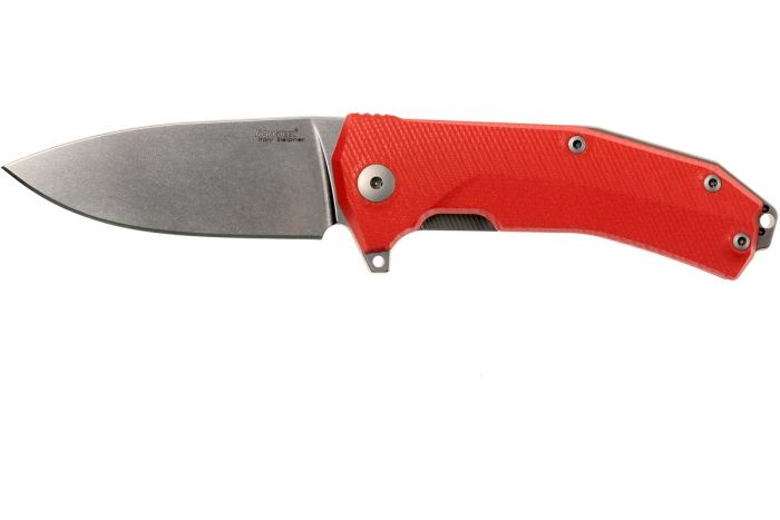 Нож складной LionSteel KUR OR G10 Orange Flipper, сталь Uddeholm Sleipner®, стеклотекстолит, оранжевый