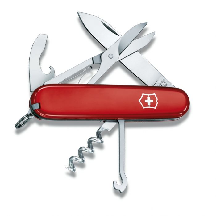 Нож перочинный Victorinox Compact, сталь X55CrMo14, рукоять Cellidor®, красный