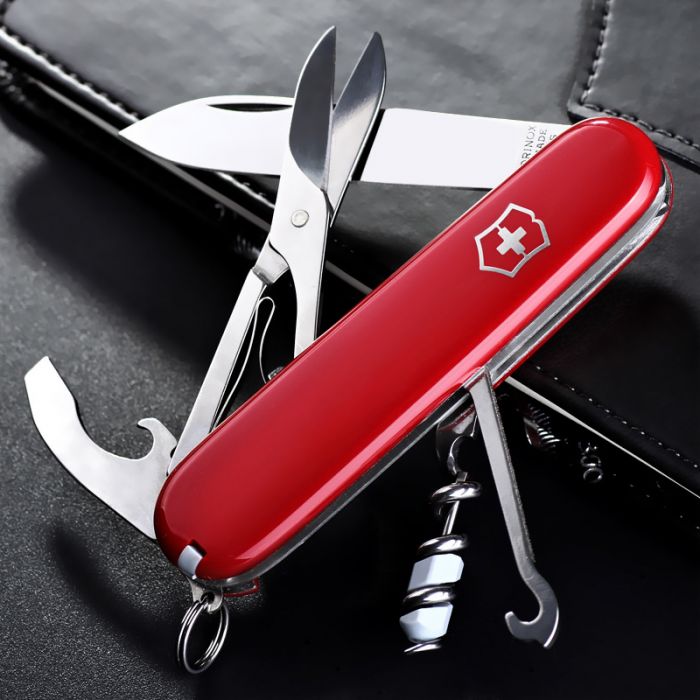 Нож перочинный Victorinox Compact, сталь X55CrMo14, рукоять Cellidor®, красный