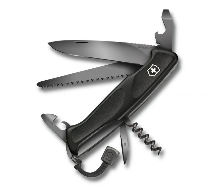 Нож перочинный Victorinox RangerGrip55 Onyx Black (0.9563.C31P), 12 функций