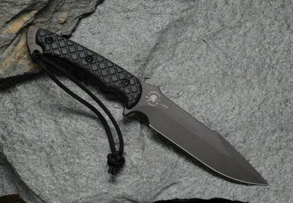 Нож с фиксированным клинком Spartan Blades Horkos, сталь CPM S35VN, рукоять микарта, чехол черный