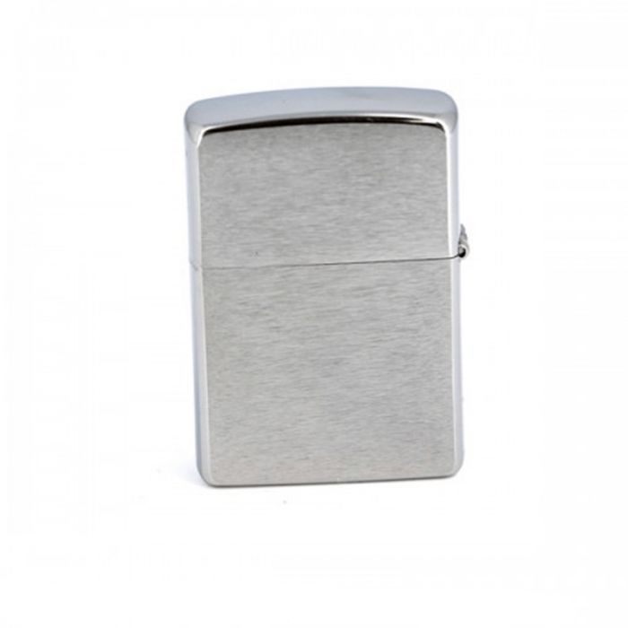 Зажигалка ZIPPO Fisherman Brushed Chrome, латунь, ник-хром. покр., сереб., матов., 36х56х12 мм